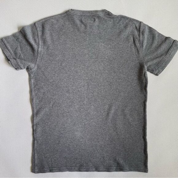 Ralph Lauren Gray Thermal Waffle Knit Polo Muscle Shirt Men’s Size Large - Picture 6 of 7